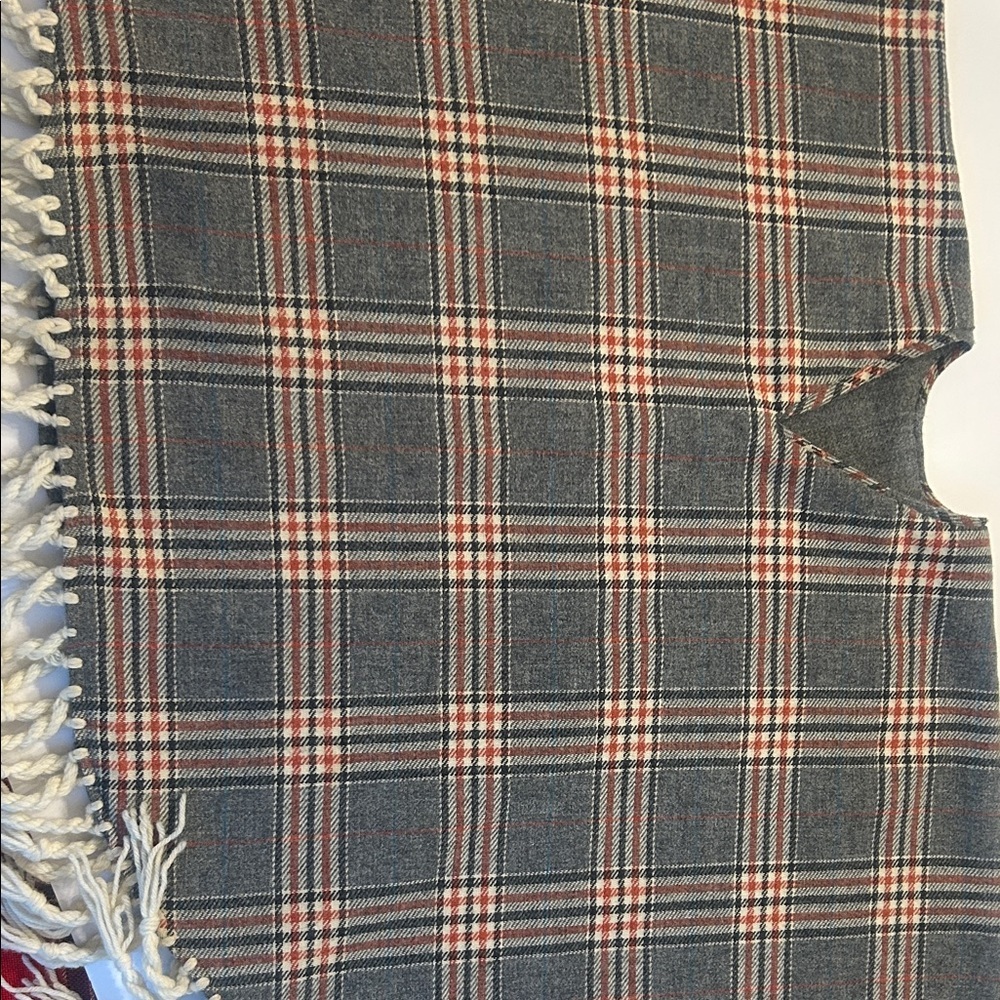 Handmade wool poncho/cape